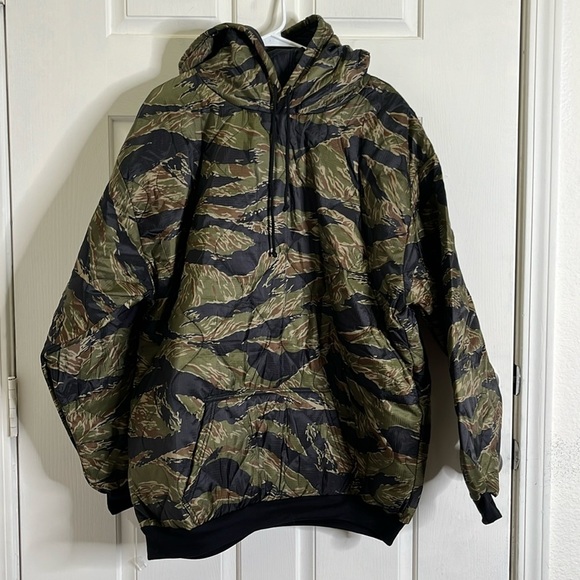 Perseverance Survival Woobie Hoodie Men's  Size 2X  Camo Green New Quilted Light - Picture 2 of 12
